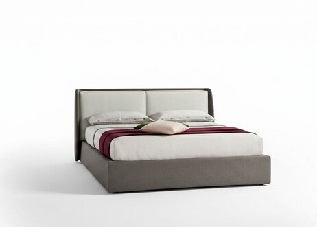 Bett Textil Polster Schlafzimmer 180x200 Design Doppelbett Lederbett Betten Neu