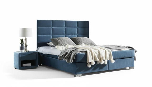 Bett Textil Schlafzimmer Design MÃ¶bel Moderne Luxus Betten Bettgestell Stoff Neu