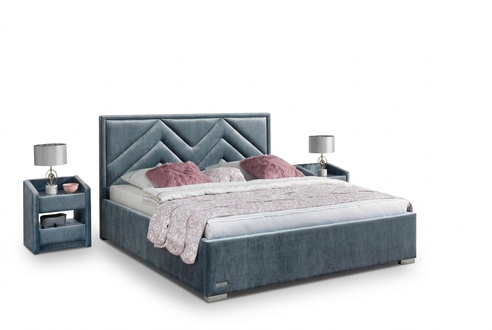 Bett Textil Schlafzimmer Design MÃ¶bel Modern Luxus Betten Bettgestell Stoff Neu