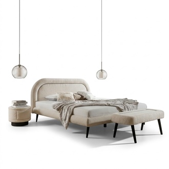 Bett WeiÃ SchÃ¶n Design Modern Doppel Betten Schlafzimmer Elegantes MÃ¶bel Neu