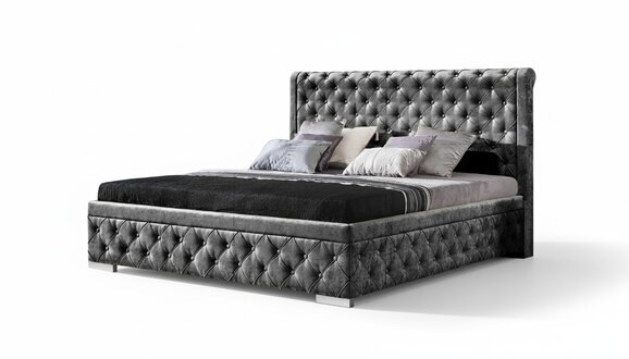 Bettgestell Stoff MÃ¶bel Luxus Betten Bett Textil Schlafzimmer Design Textil Neu