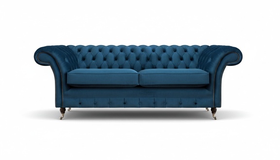 Blaue Wohnzimmer Chesterfield SitzmÃ¶bel Luxus Couchen Designer 2-Sitzer