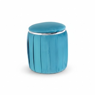 Blauer Holz Hocker modern, stilvoll, kompakt fÃ¼r Wohnzimmer und Flur