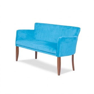 Blauer Textil Zweisitzer Arbeitszimmer Couch Moderne BÃ¼romÃ¶bel Office