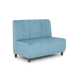 Blauer Zweisitzer Arbeitszimmer Sofa Textilcouch Moderne SitzmÃ¶bel