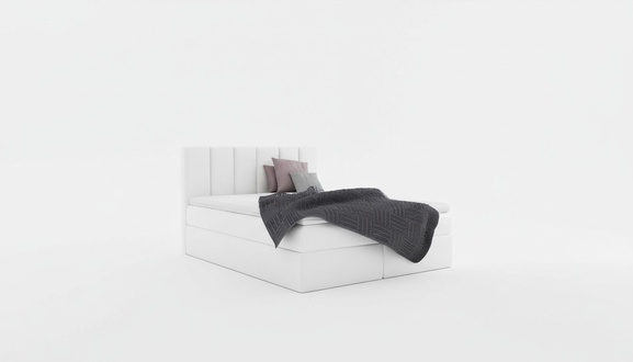 Boxspringbett Doppelbett Bett mit Bettkasten Ehebett Betten Polsterbett WeiÃ Neu