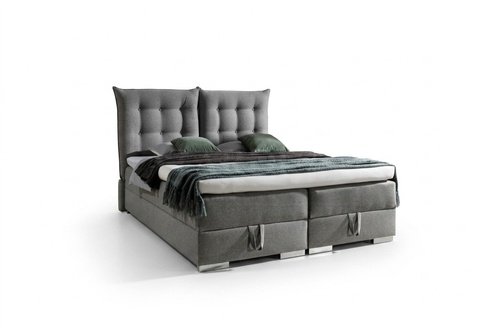 Boxspringbett Klassische Design Polster Englische Betten Doppelbett Beige