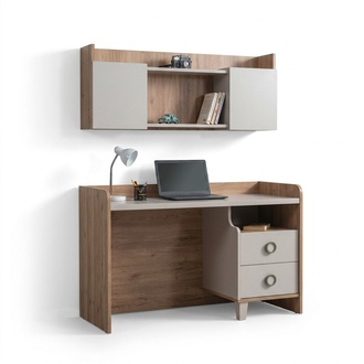 Braun Schreibtisch Designer Jugendzimmer BÃ¼cherregal Holz Luxus MÃ¶bel Hochwertig