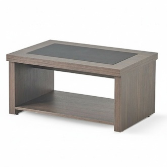 Braun-Schwarzer Arbeitszimmer Tisch LuxuriÃ¶ser Kaffeetisch Holztisch