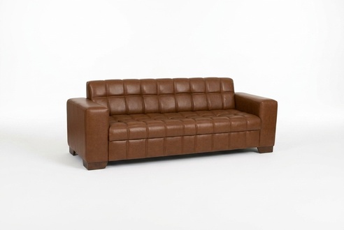 Brauner Dreisitzer Luxus Sofa BÃ¼romÃ¶bel BÃ¼roarrangement BÃ¼rodesign