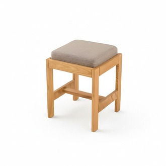 Brauner Holz Hocker modern, vielseitig und langlebig