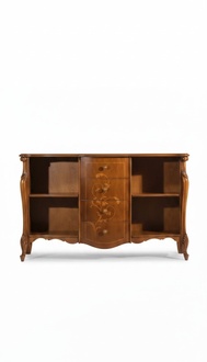 BÃ¼cherregal Holz freistehend BÃ¼ro Regal elegant braun Schrank neu