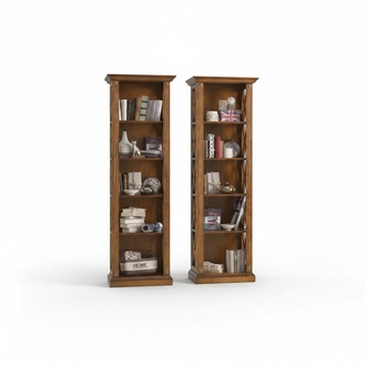 BÃ¼cherregal Regal Schrank Wohnzimmer Klassische braune Holzregale