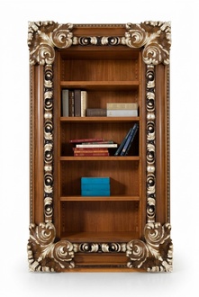 BÃ¼cherregal Schrank Wohnzimmer BÃ¼cherregal BÃ¼roschrank Holz SchrÃ¤nke Italien Neu