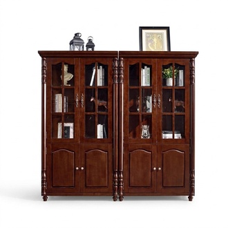 BÃ¼cherregal Vitrine Vitrinenschrank Regal Holz Schrank BÃ¼cherschrank