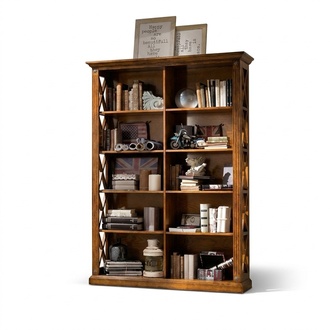 BÃ¼cherschrank Schrank Regal Echtholz MÃ¶bel Vitrine BÃ¼ro Einrichtung SchrÃ¤nke