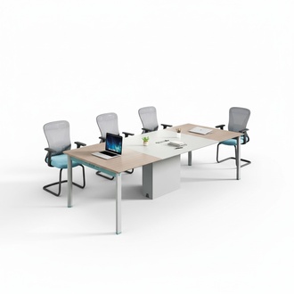 BÃ¼ro Einrichtung Konferenztisch Meeting Table mit Regal Komplette Einrichtung