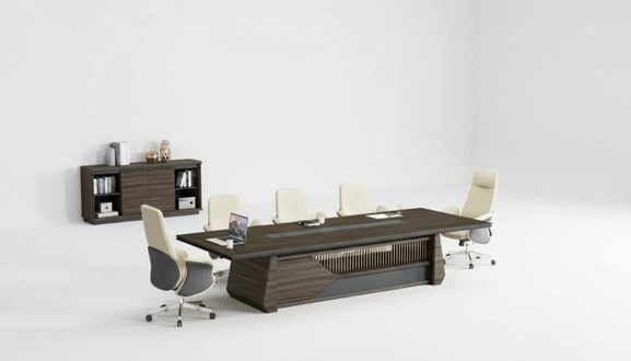BÃ¼ro MÃ¶bel Moderner Brauner Konferenztisch Luxus Besprechungstisch Neu
