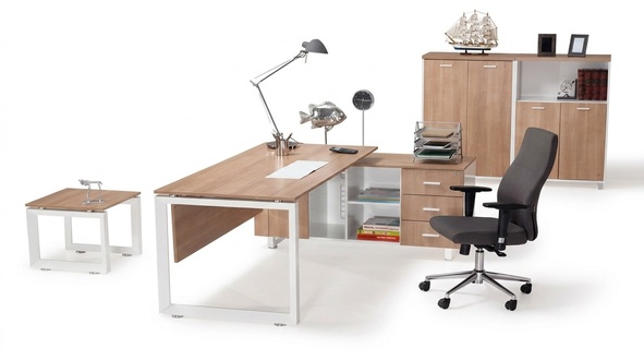 BÃ¼ro MÃ¶bel Schreibtisch Aktenschrank Couchtisch 4tlg. Set Einrichtung