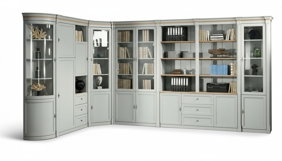 BÃ¼ro Schrank Wand Eckschrank Holz Luxus MÃ¶bel - Angebot einholen - Andere GrÃ¶Ãe
