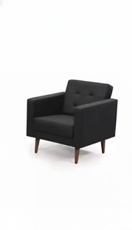BÃ¼ro Sessel Stil Modern Textil MÃ¶bel Schwarz Sessel Polster Stoff Neu