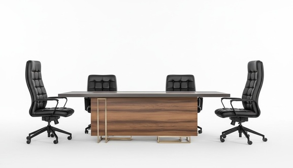 BÃ¼ro Set 5x KonferenzstÃ¼hle & Konferenztisch Komplettset Besprechungstisch 6tlg.