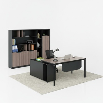 BÃ¼ro Set KomplettbÃ¼ro Eckschreibtisch AktenschrÃ¤nke 2tlg. mit Kabelkanal