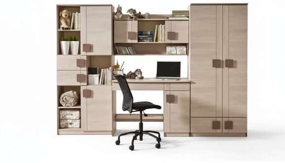 BÃ¼ro Set Wandregal Schreibtisch Regal Schrank Jugendzimmer BÃ¼ro Zimmer