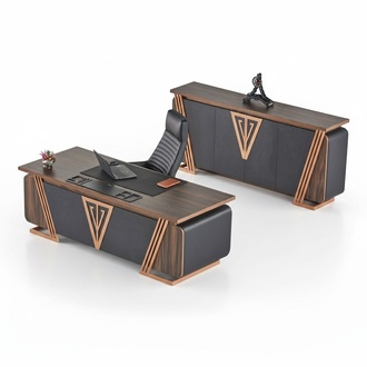 BÃ¼roeinrichtung Schreibtisch BÃ¼rostuhl Sideboard Schwarz Braun BÃ¼rotisch