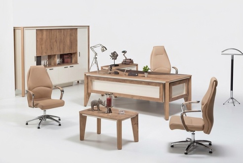BÃ¼romÃ¶bel Einrichtung Schreibtisch Aktenschrank Couchtisch Tisch Schrank 3tlg.