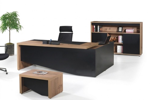 BÃ¼romÃ¶bel KomplettbÃ¼ro EckbÃ¼rotisch BÃ¼ro BÃ¼rotisch 3tlg Holz Schwarz