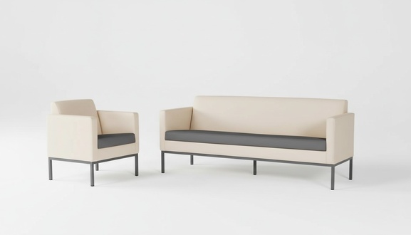 BÃ¼romÃ¶bel Komplettset Arbeitszimmer Sitzgruppe Sofagarnitur 2tlg Modern