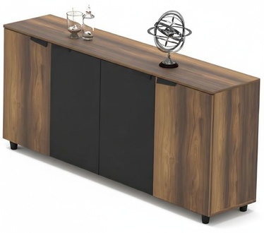 BÃ¼roschrank Aktenschrank Sideboard Kommode Arbeitszimmer Braun Schwarz