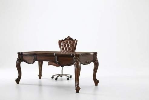 BÃ¼roset Schreibtisch Chefsessel Komplett Office Rokoko Barock 2tlg. Set