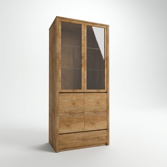 Buffet Vitrinenschrank Vitrine KÃ¼chenanrichte Schrank Glasfront Schublade