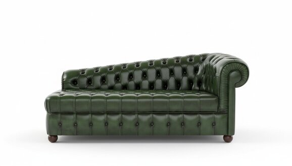 Chaiselongues Chesterfield Sofa GrÃ¼n Couch Liege Ottomane