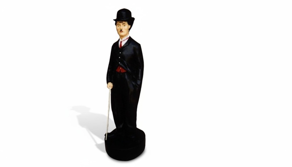 Charly Chaplin Figur Statue Skulptur Figuren Skulpturen Dekoration Deko