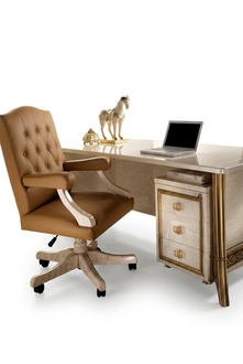Chefsessel BÃ¼rosessel Office Sessel Stuhl Chef Leder Barock Rokoko Designer