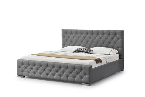 Chesterfield Bett Design Englische Schlafzimmer Betten 200x200cm Textil