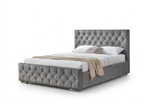 Chesterfield Bett Design Englisches Schlafzimmer Betten 160x200cm Textil