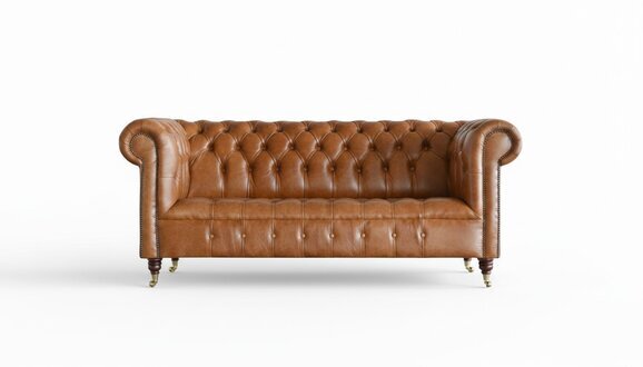 Chesterfield Braun Modern Design Couchen Leder Sofa Big Kreative MÃ¶bel