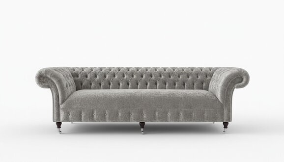 Chesterfield Designer Couch 4 Sitz Sofa Polster Textil Leder Garnitur 2016-49
