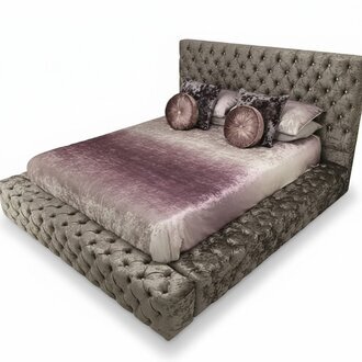 Chesterfield Doppelbett MÃ¶bel 180x200 Polster Textil Betten Luxus Design Rahmen