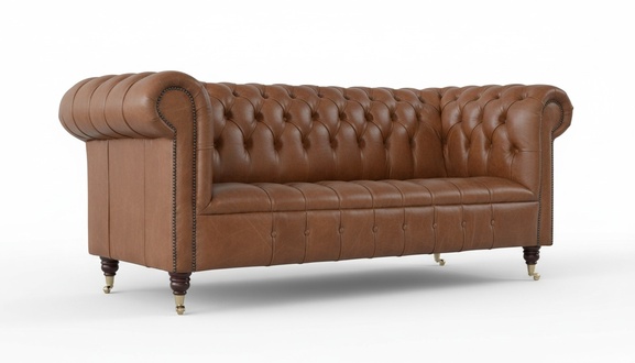 Chesterfield Dreisitzer Couch Polster Sofa Design Sofas Couchen Ledercouch