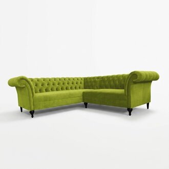 Chesterfield GrÃ¼nes Polstersofa Design Wohnzimmer MÃ¶bel