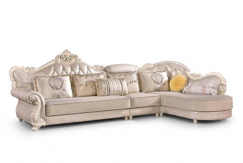 Chesterfield Ecksofa Couch Polster MÃ¶bel Barock Rokoko Stoff Leder