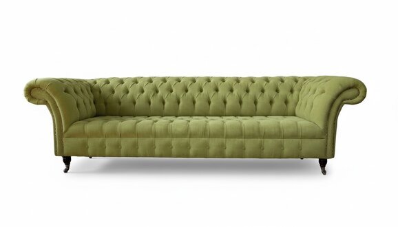 Chesterfield GrÃ¼n Couch Sofa Polster 4 Sitzer Couchen Sitz Sofas Neu