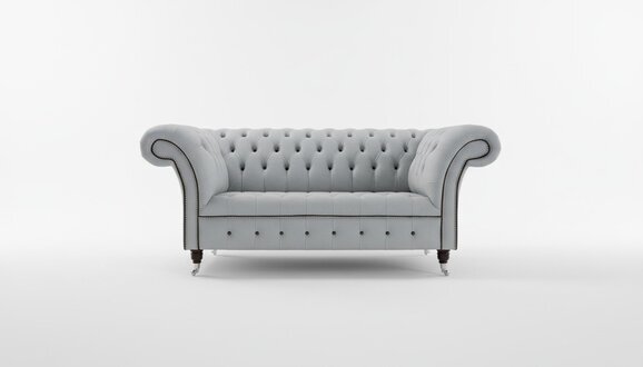 Chesterfield Ledersofa Couch Polster designer 2 Sitzer Sofas Couchen