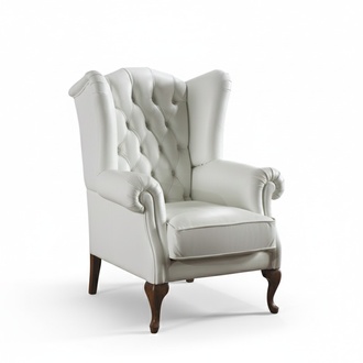 Chesterfield Ohrensessel Sessel Polster Fernseh BÃ¼ro Couch Echtes CL- F2