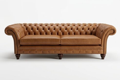 Chesterfield Sofa Couch Polster Stoff Samt Couchen Polster Garnitur 4 Sitzer Neu